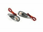 Blinker zum Aufkleben Tropfenform carbon