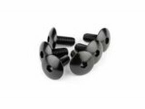 Verkleidungsschrauben Alu M6x15 schwarz (x6)