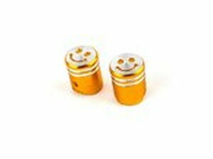 Ventilkappen Smiley gold