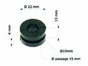 Gummipuffer / Silentbloc Tourmax Honda CR 80 / 85