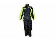 Regenjacke und Regenhose Trendy schwarz / neon gelb S