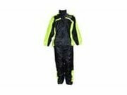 Regenjacke und Regenhose Trendy schwarz / neon gelb XL