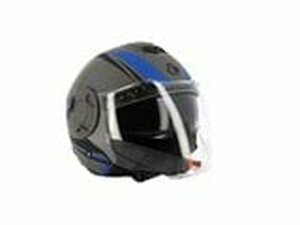 Jethelm Trendy T-406 Hopis grau/blau/matt schwarz XS