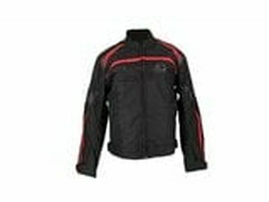 Motorradjacke Trendy Hiems schwarz/rot L