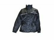 Motorrad-Regenjacke Trendy gefttert schwarz 2XL