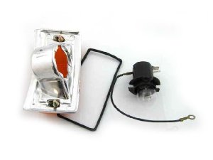 Blinker komplett vorne links chrom Vespa PX, T5