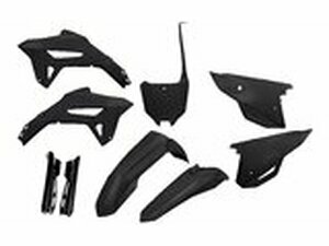 Plastik Kit mit Gabelprotektoren CRF ab 2021 UFO schwarz