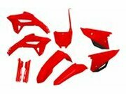 Plastik Kit mit Gabelprotektoren CRF ab 2021 UFO rot