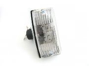 Blinker komplett vorne links wei mit Chromrand PIAGGIO...