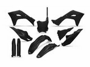 Plastik Kit mit Gabelprotektoren KX 450 2024 schwarz UFO