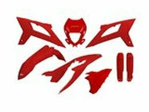 Plastik Kit mit Gabelprotektoren Beta RR Enduro ab 2020 rot