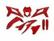 Plastik Kit mit Gabelprotektoren Beta RR Enduro ab 2020 rot