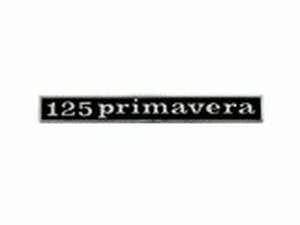 Emblem Vespa Primavera 125cc schwarz / chrom