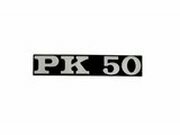 Emblem Vespa PK 50 schwarz / chrom