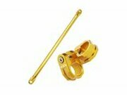 Lenkerstrebe und Lenkerklemmen 22mm Voca Racing Alu gold