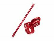 Lenkerstrebe und Lenkerklemmen 22mm Voca Racing Alu rot