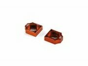 Kettenspanner Alu CNC Volt Racing orange - D.15mm Pit...