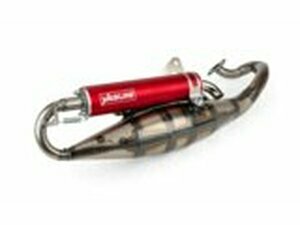 Auspuff Yasuni R Derbi Atlantis / Peugeot liegend AC rot