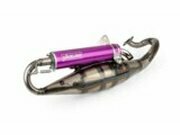 Auspuff Yasuni R Peugeot liegend / Morini Lila