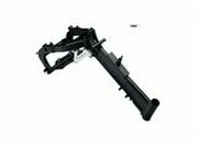 Cadre Chromolystahl schwarz fr Schwinge Achse 12mm Pit...