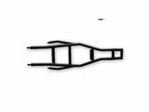 Hinterteil Rahmen Stahl schwarz Pit Bike YCF Sunday