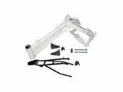 Rahmen komplett wei fr Schwinge  Achse de 12mm Pit Bike...