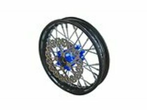 Vorderrad - CNC Nabe blau m. Bremsscheibe Pit Bike YCF50A