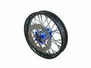 Vorderrad - CNC Nabe blau m. Bremsscheibe Pit Bike YCF50A