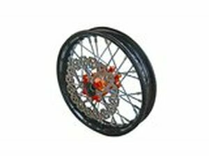 Vorderrad - CNC Nabe orange m. Bremsscheibe Pit Bike YCF50A