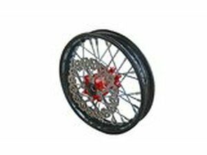Vorderrad - CNC Nabe rot m. Bremsscheibe Pit Bike YCF50A