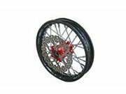 Vorderrad - CNC Nabe rot m. Bremsscheibe Pit Bike YCF50A