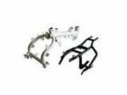 Rahmen komplett wei fr Schwinge mono Pit Bike YCF 50cc...