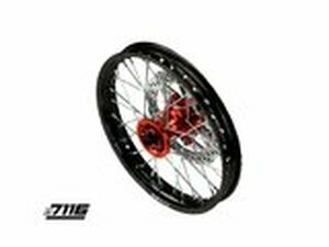 Vorderrad Alu 12 - CNC Nabe orange m. Bremsscheibe YCF...