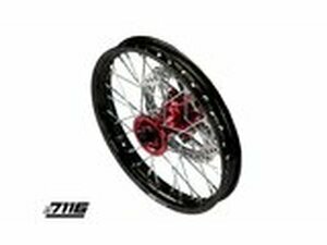 Vorderrad Alu 12 - CNC Nabe rot m. Bremsscheibe YCF...