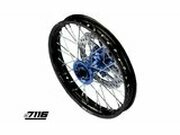 Vorderrad Alu 1.4x14 - CNC Nabe 2018 blau m. Bremsscheibe...