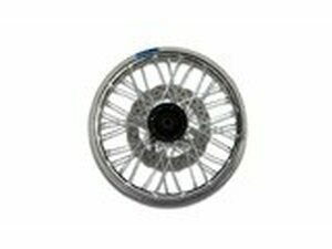 Vorderrad Alu 1.4x14 - CNC Nabe schwarz / Felge silber m....