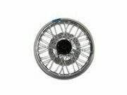 Vorderrad Alu 1.4x14 - CNC Nabe schwarz / Felge silber m....
