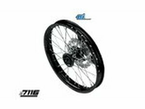 Vorderrad Alu 1.6x17 - CNC Nabe schwarz m. Bremsscheibe...