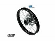 Vorderrad Alu 1.6x17 - CNC Nabe schwarz m. Bremsscheibe...