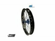 Vorderrad Alu 1.6x17 - CNC Nabe blau m. Bremsscheibe YCF...