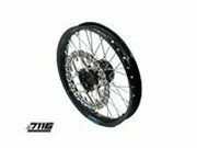 Vorderrad Alu 1.4x14 - CNC Nabe schwarz m. Bremsscheibe...