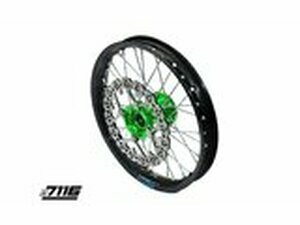 Vorderrad Alu 1.4x14 - CNC Nabe grn m. Bremsscheibe YCF...