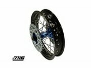 Hinterrad Alu 1.85x12 - CNC Nabe blau m. Bremsscheibe +...