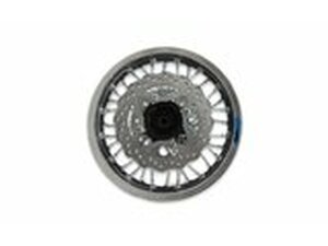 Hinterrad Alu 1.85x12 CNC Nabe schwarz / Felge silber mit...