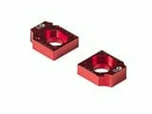 Kettenspanner Alu CNC Stahlschwinge d.15mm rot YCF Pit Bike