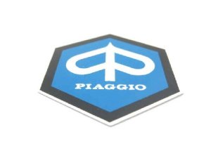 Emblem 42x50mm Piaggio Sechseck Kaskade Vespa Sprint, Rally