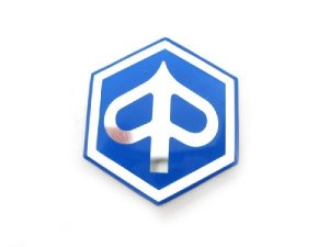 Emblem Piaggio Logo zum Kleben 36x32mm Vespa SKR, ET2, ET4