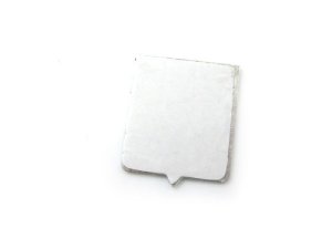Emblem PIAGGIO, dunkelblau, Aluminium, 24x32mm, zum Kleben / Schrift erhaben Vespa 50 N, S >1966, SS, 90SS, 125 VMA1T