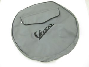 Ersatzradabdeckung Reserveradabdeckung 10 Zoll grau mit Vespa Logo