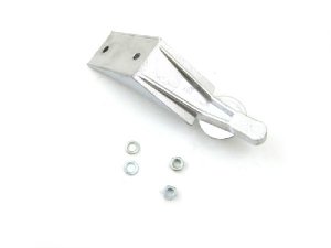 Ersatzradhalter Reserveradhalter 9 Zoll geschlossene Felge im Durchstieg Aluminium silber Vespa V50